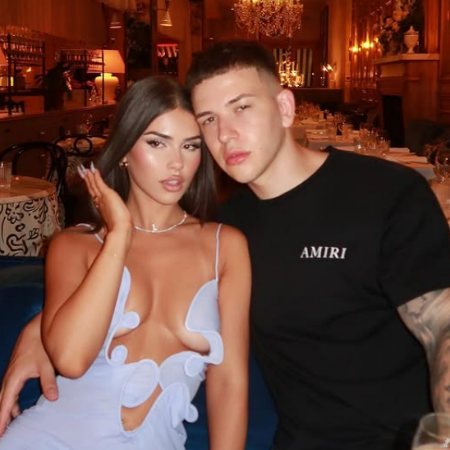 Leah Halton and her boyfriend, Adrian Adrian, celebrating her birthday.